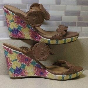 Jack Rogers Livvy Embroidered Wedge Sandal